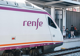 Tren en la estación Renfe-Terminal.