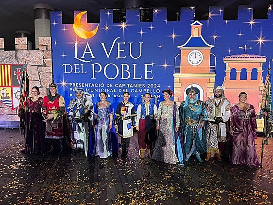 Imagen de la presentación de las capitanías mora y cristiana 2024 de El Campello.