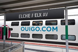 Tren de Ouigo en Elche.