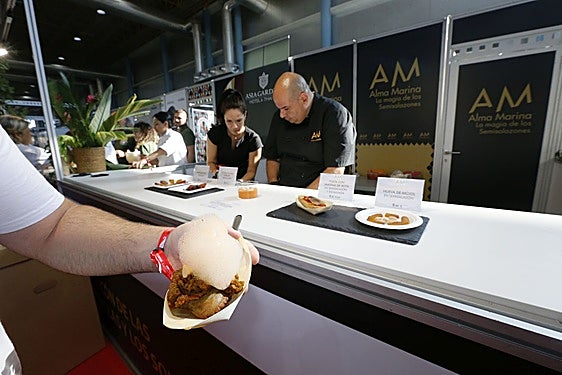 Una de las tapas 'gourmet' de Alicante Gastronómica.