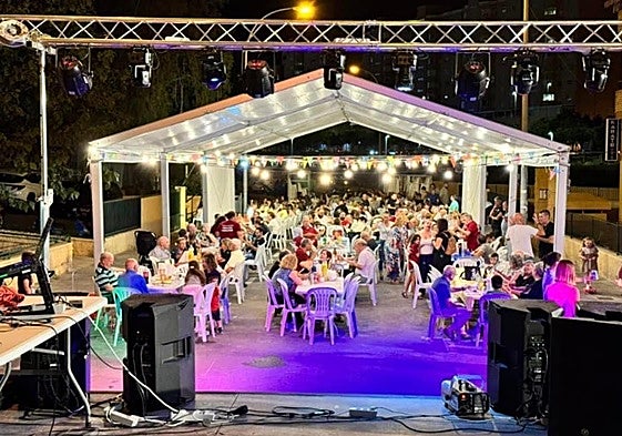 Fiestas de un barrio de Alicante.