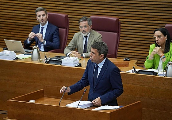 Mazón duante el Debate de Política General.