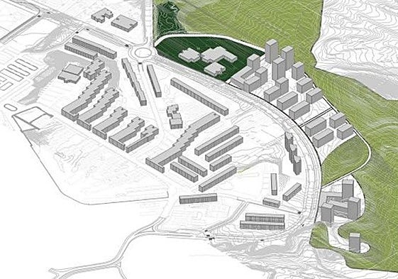 Diseño del nuevo barrio de Lomas del Garbinet, en Alicante.