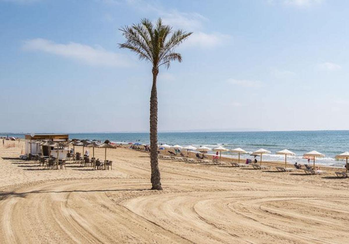Playa Centro de Guardamar.