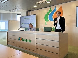 El director de i-DE en la Comunitat, Guillermo Raga, durante el acto.