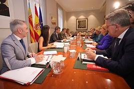 Pleno del Consell en la Casa de las Brujas, en Alicante.