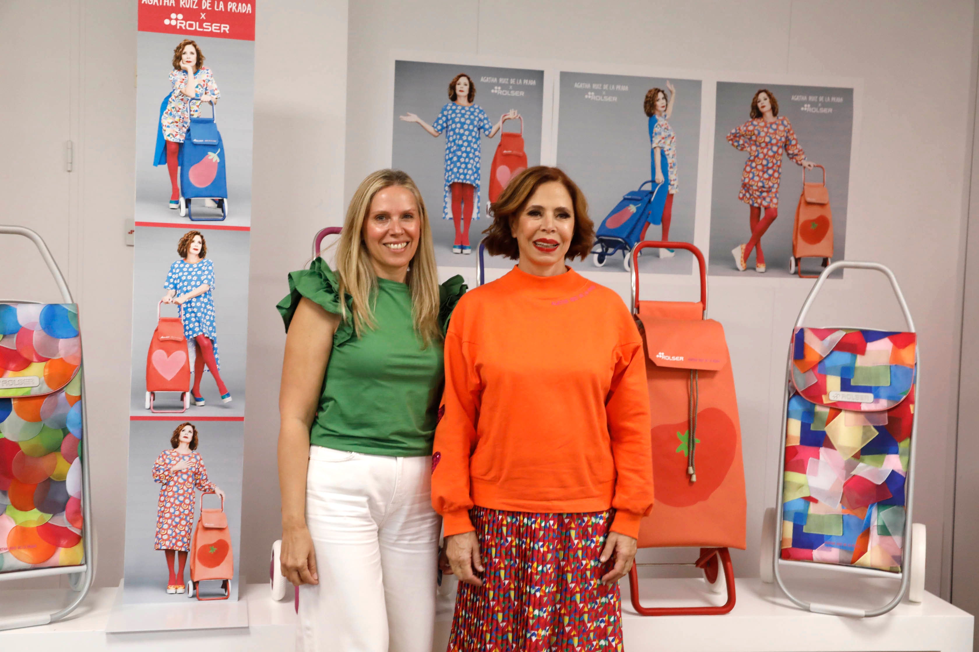 La nueva colección de carros de la compra de Rolser diseñados por Agatha Ruiz de la Prada, en imágenes