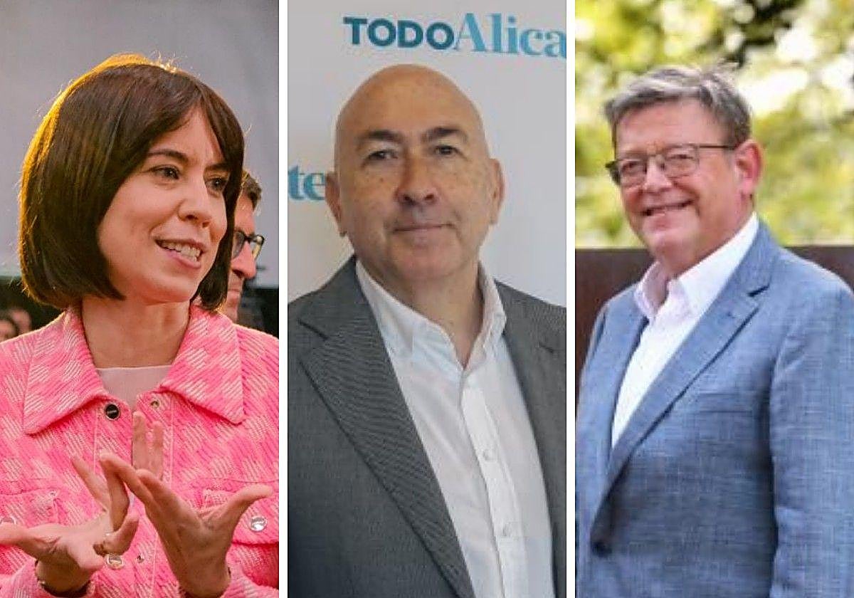 Diana Morant, Alejandro Soler y Ximo Puig, en imágenes de archivo.