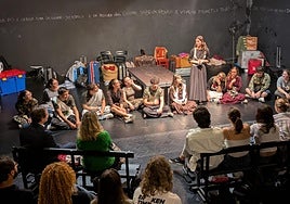 Representación de 'Lisístrata' en Coimbra.