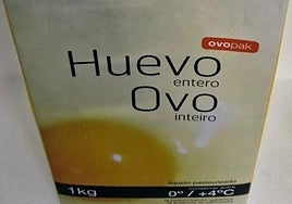 Alerta por salmonella en este producto de huevo entero líquido.