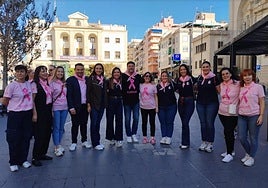 Conmemoración del Día Internacional del cáncer de mama en Alicante.