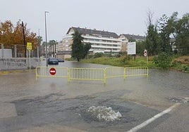 Calles inundadas en la provincia de Alicante por las lluvias.