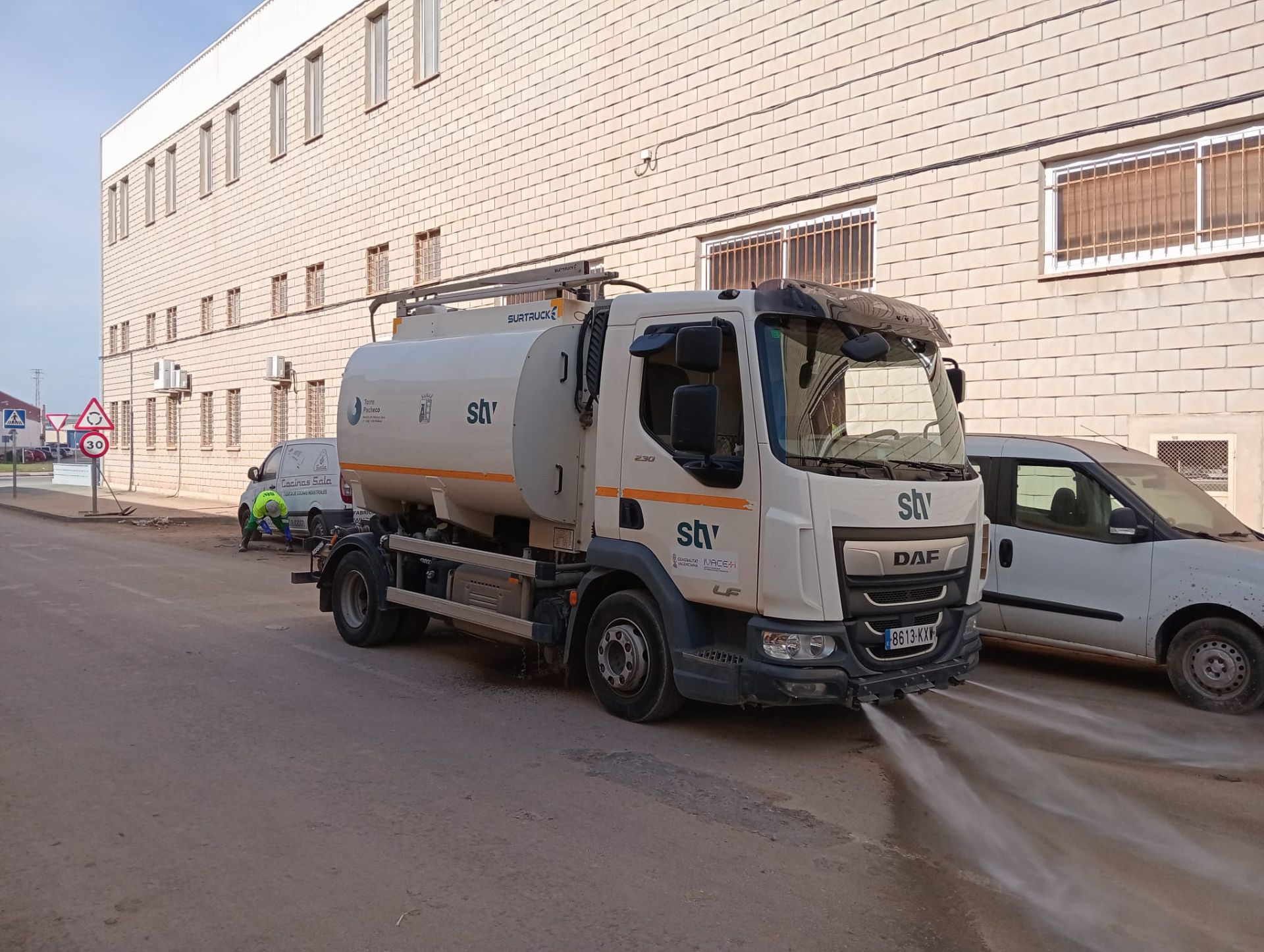 Limpieza de un vial.