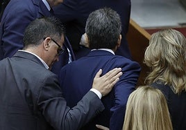 Comparecencia de Mazón en Les Corts.