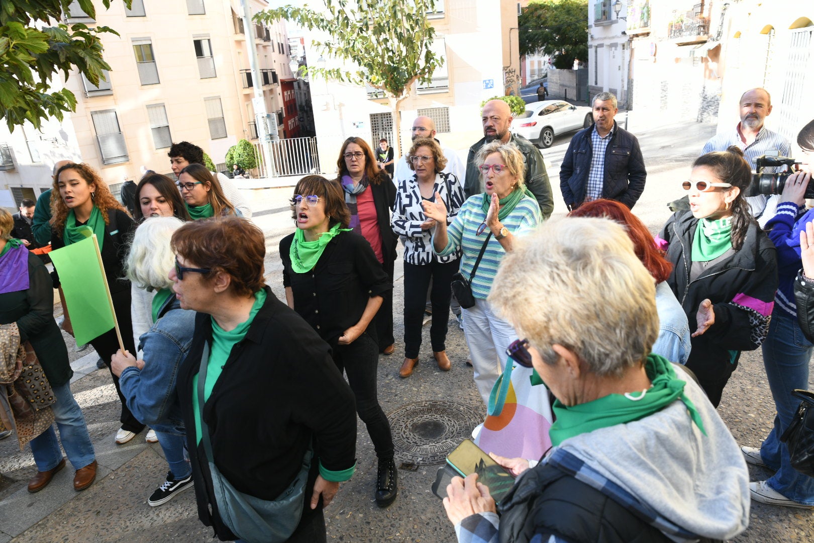 Protesta contra la oficina «antiaborto» de Alicante