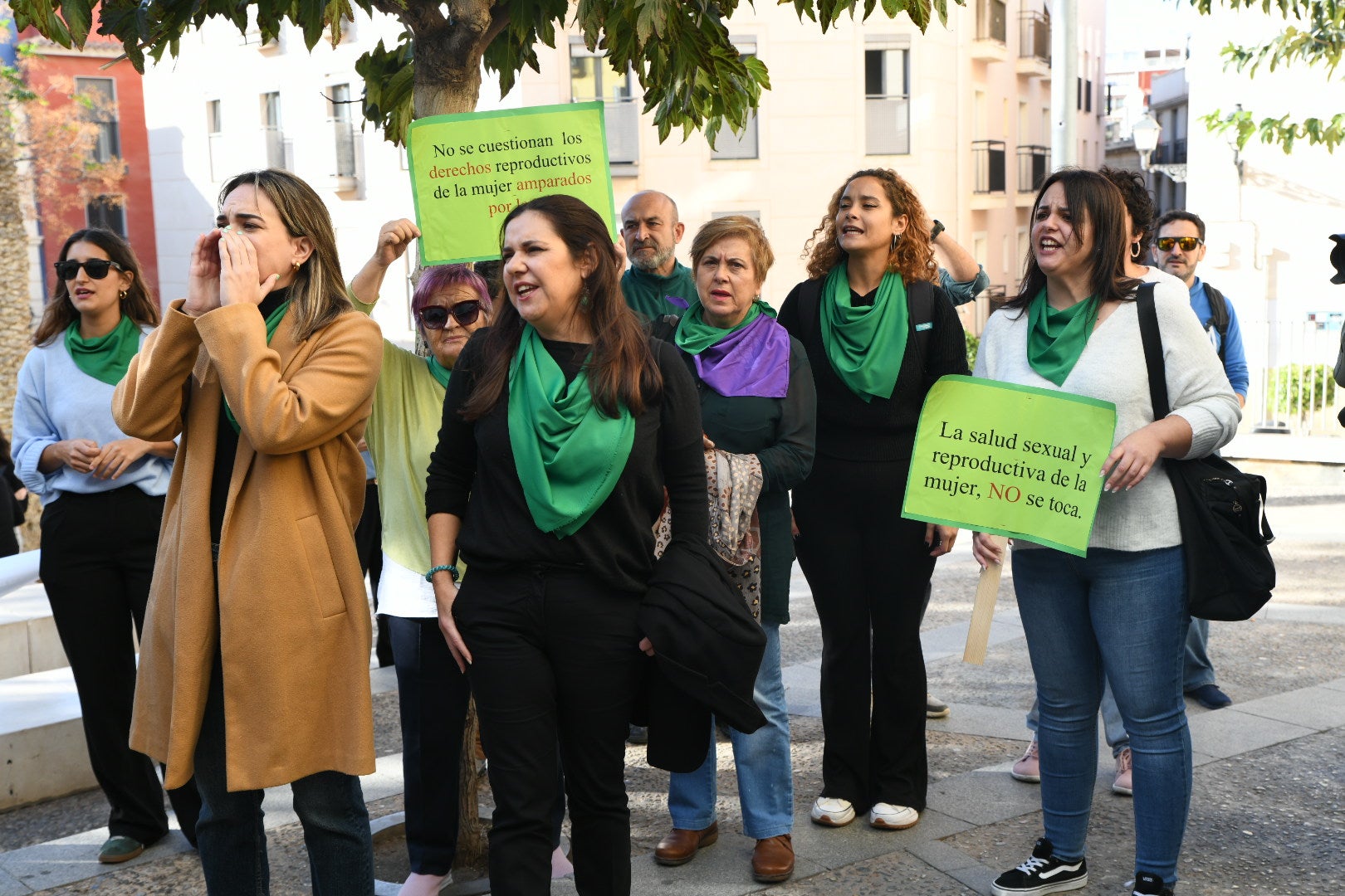Protesta contra la oficina «antiaborto» de Alicante