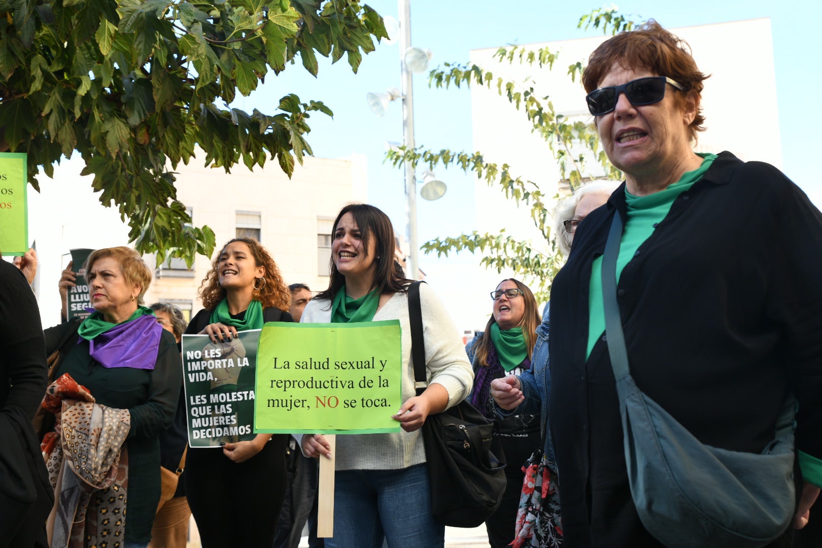 Protesta contra la oficina «antiaborto» de Alicante