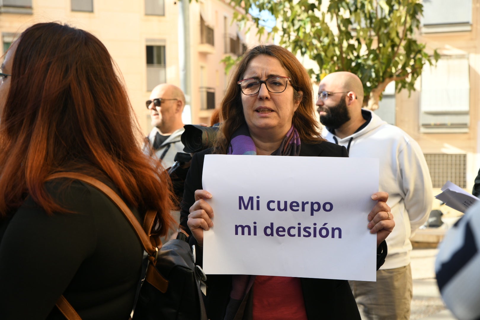 Protesta contra la oficina «antiaborto» de Alicante