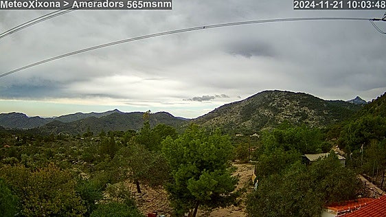 Imagen captada por las cámaras de Avamet en Xixona..