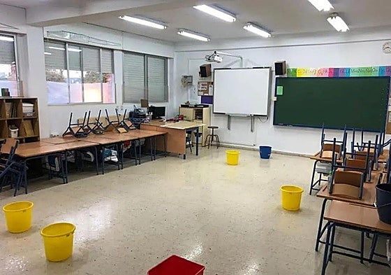 Una de las aulas del centro educativo en 2022.