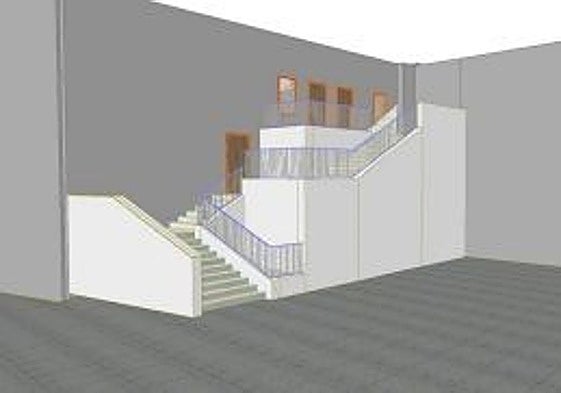 Proyección de las nuevas escaleras de Divina Pastora a la calle Toledo, en el barrio de Santa Cruz de Alicante.