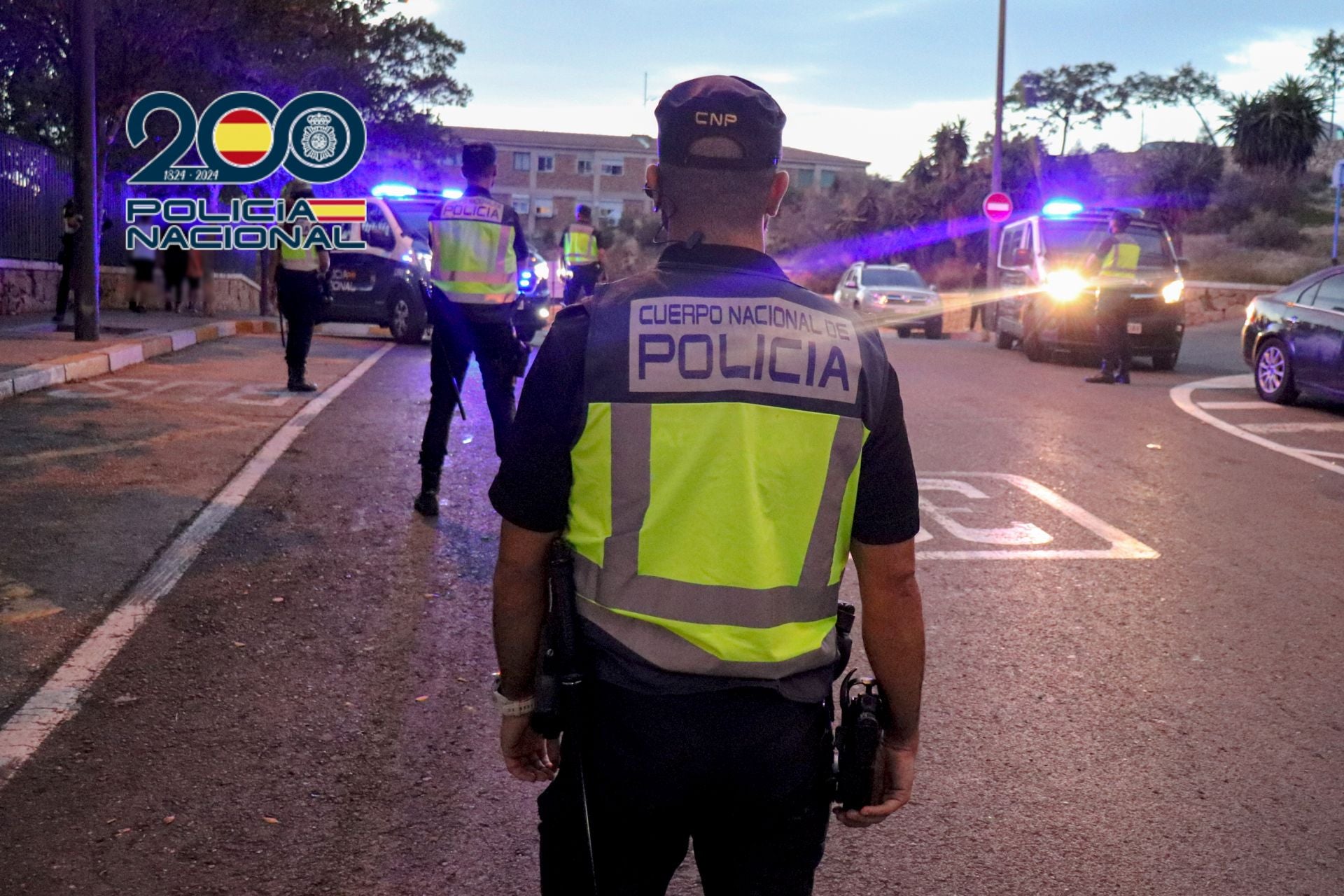 Agentes de la Policía Nacional durante una operación.