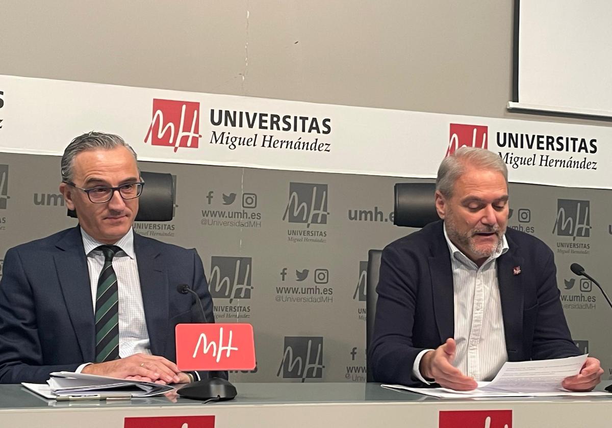 El rector de la UMH, Juan José Ruiz, este martes.