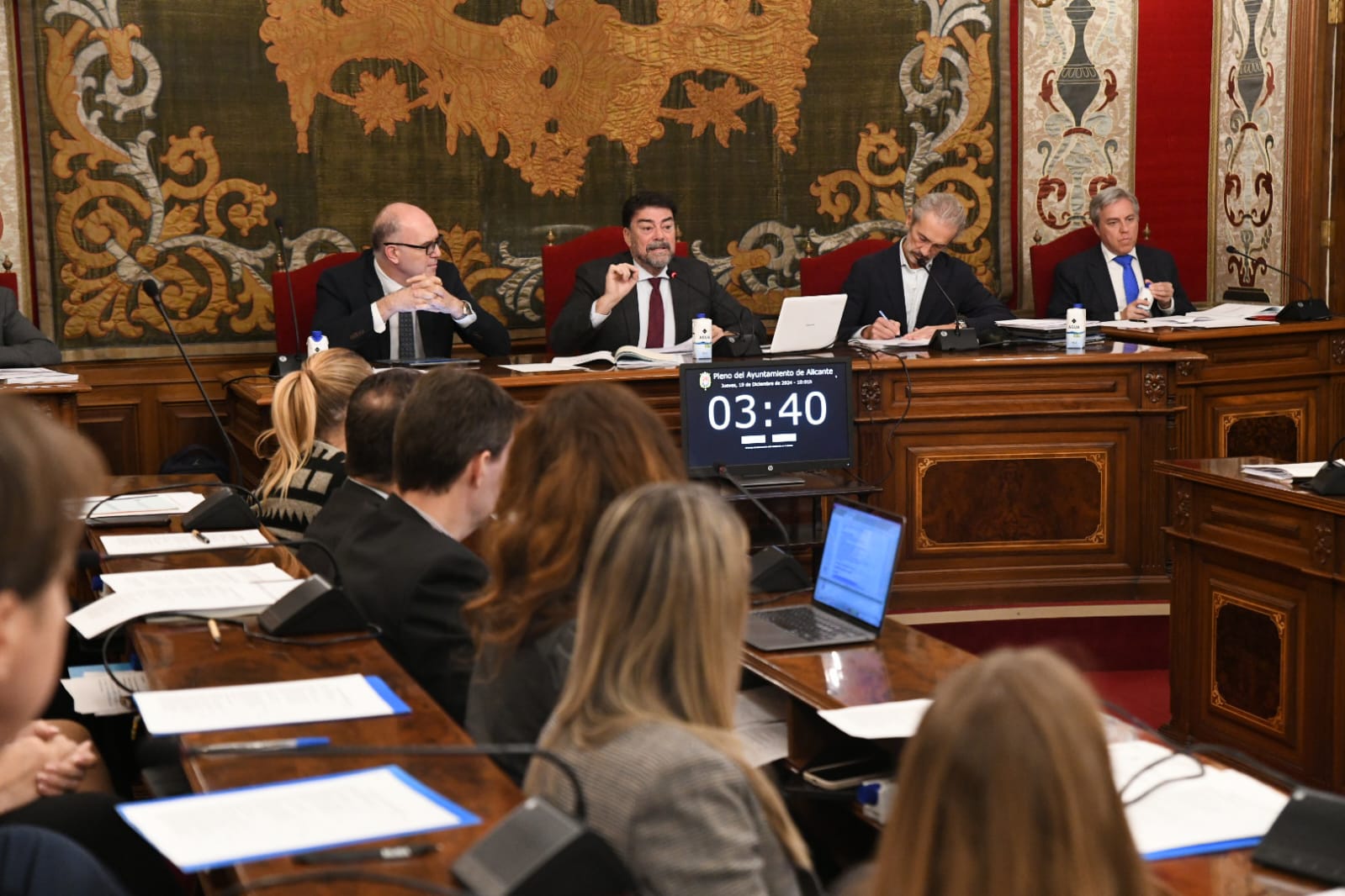 Pleno del Ayuntamiento de Alicante.