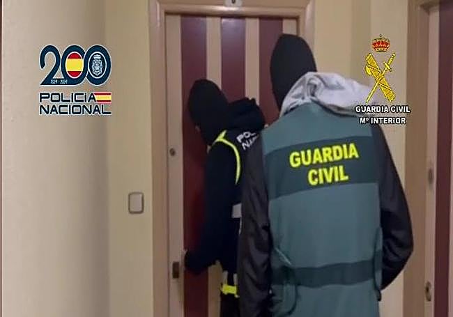 Operación conjunta entre la Policía Nacional y la Guardia Civil.