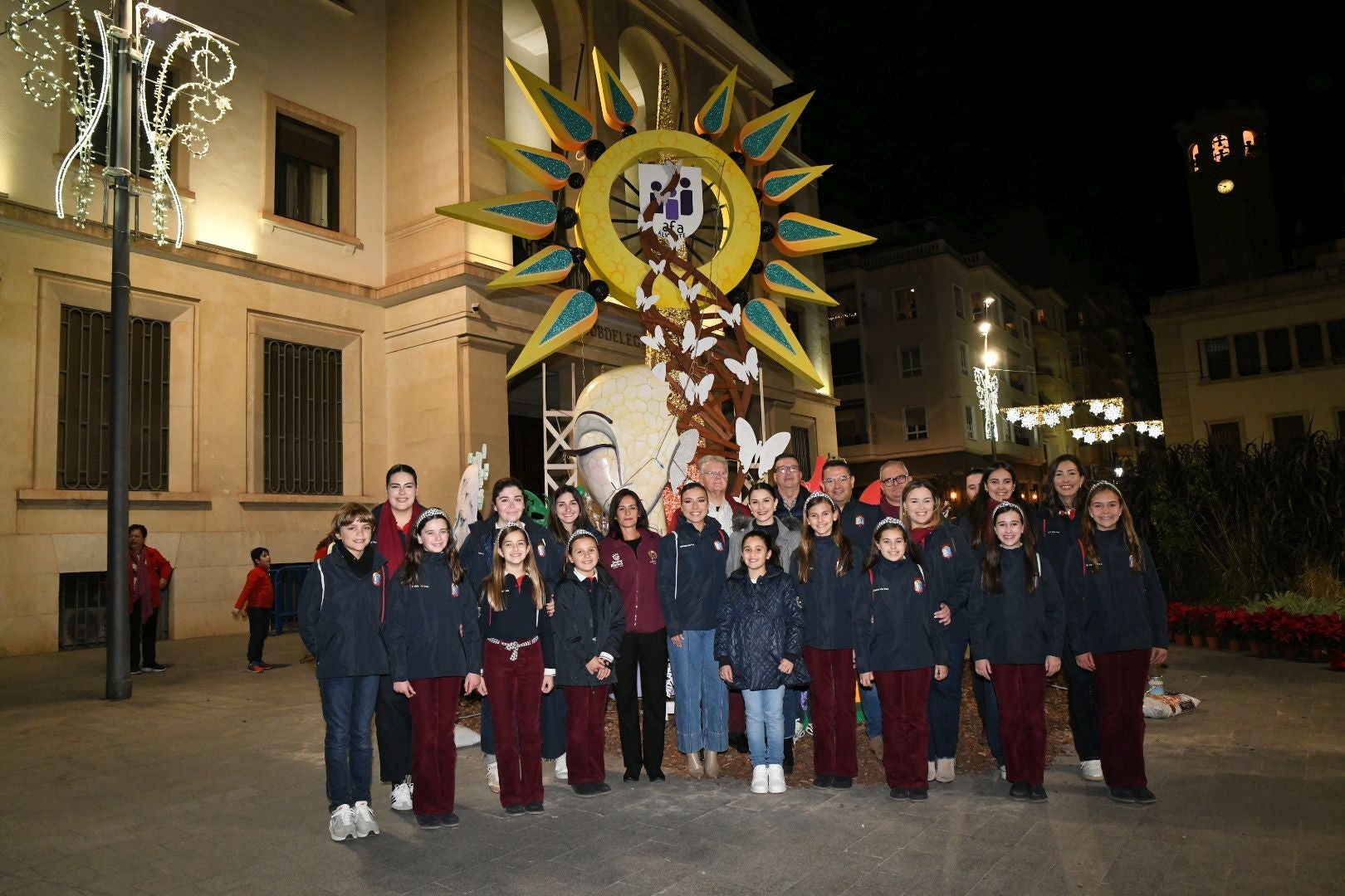 El alzheimer arde en la hoguera de Navidad de Alicante