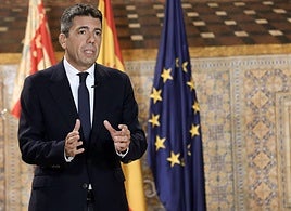 Carlos Mazón durante el discurso de fin de año.