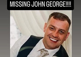 John George, ciudadano norirlandés desaparecido en Rojales.
