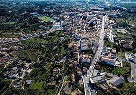 Imagen aérea del casco urbano de l'Alfàs del Pi