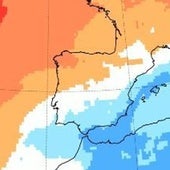 A cold air mass will bring rain and snow to the province from Sunday