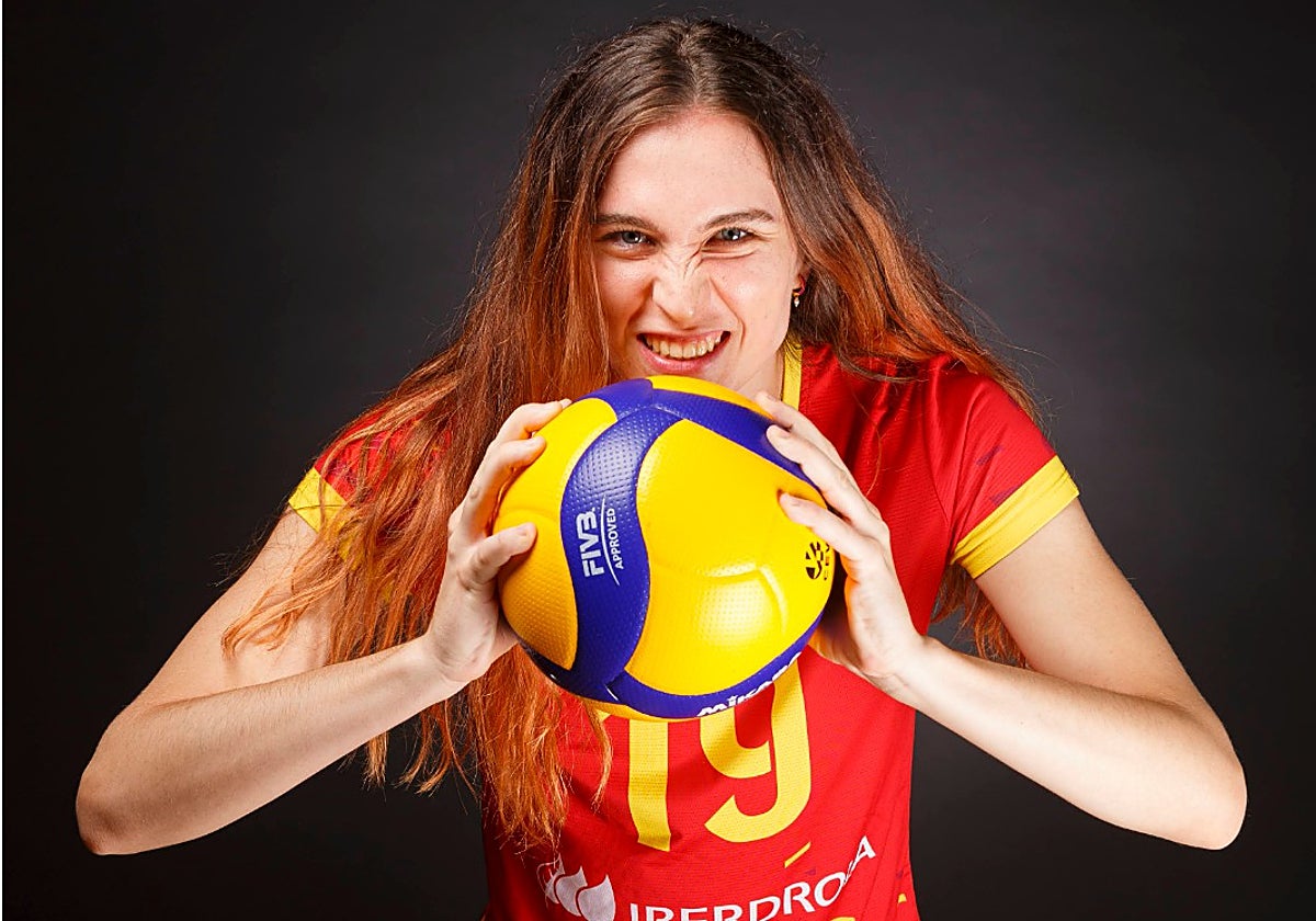 Patricia Calabuig, con la selección española.