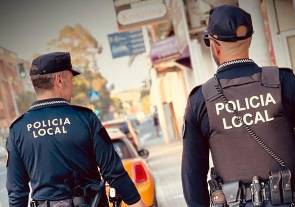 Agentes de la Policía Local de Elche.