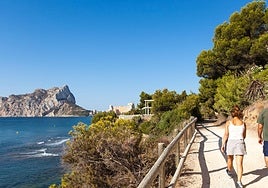 La senda Voramar Calalga de Calp.