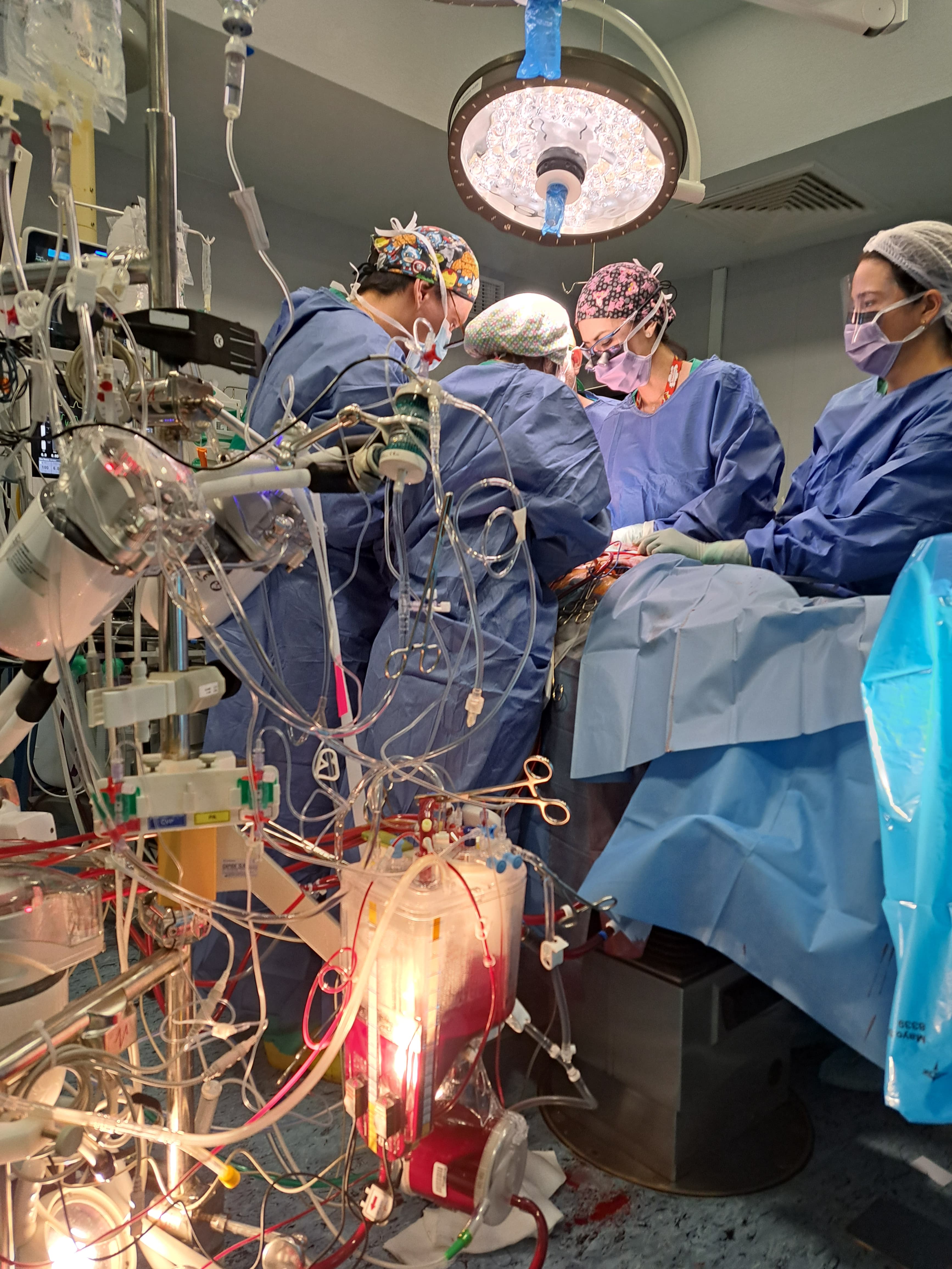 Médicos del Hospital General de Alicante durante un trasplante.