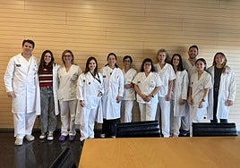 Integrantes de la Unidad de Recuperación Funcional del Hospital de Dénia.