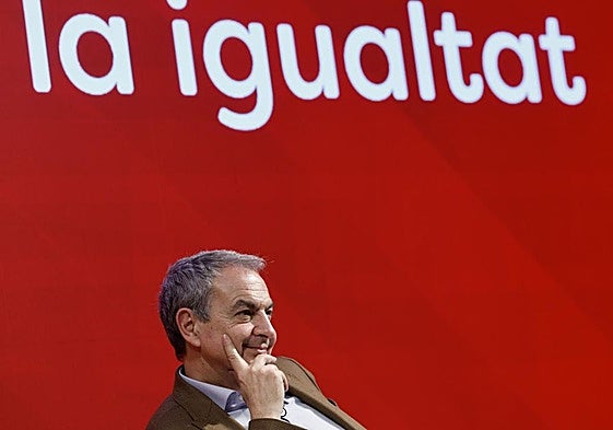 El expresidente del Gobierno José Luis Rodríguez Zapatero durante el XV Congreso del PSPV-PSOE.