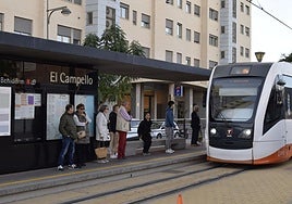 Parada del Tram en El Campello.