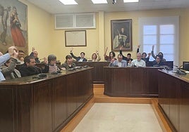 Imagen del Pleno municipal celebrado esta mañana