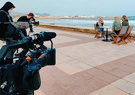Un rodaje en un municipio de Alicante.
