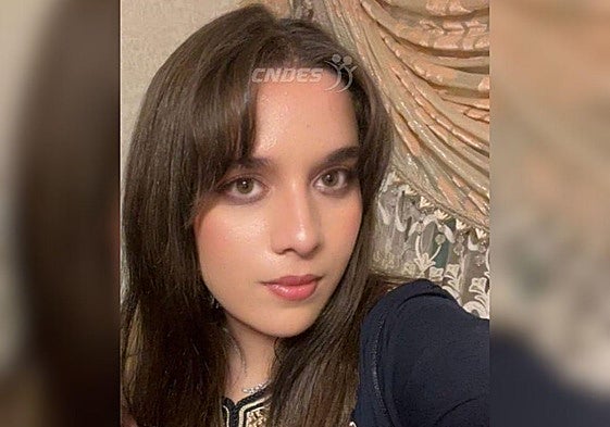 Imagen de la joven desaparecida.