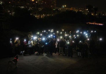 Alicante's 'fireflies' march to demand lighting for Parque del Mar