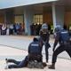 Imagen principal - Knife attack, explosives, and hostages: how the Tedax were deployed in the major drill at UA