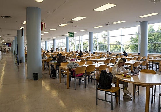 Biblioteca del campus de la Universidad de Alicante.