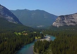 Paisaje de la costa oeste de Canadá.