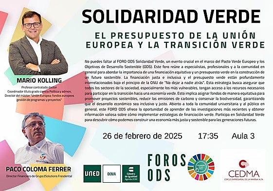 Cártel del Foro ODS: Solidaridad Verde.