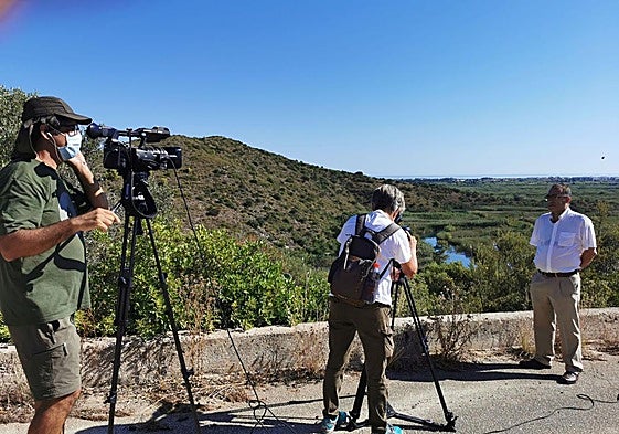 Grabación del documental sobre la Marjal de Pego-Oliva.